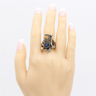 Fashion Ethnic Women Flower Ring Antique Gold Color Resin Jewelry Turkish Bridal Finger Ring Indian Wedding Arab Vintage Bijoux
Fashion Ethnic Women Flower Ring Antique Gold Color Resin Jewelry Turkish Bridal Finger Ring Indian Wedding Arab Vintage Bijoux
