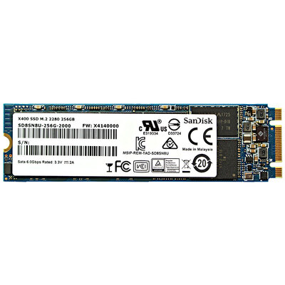 SanDisk Solid State Drive Plus X400 256GB M2 2280 
SanDisk Solid State Drive Plus X400 256GB M2 2280