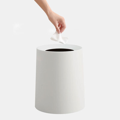 QUATREFOIL round double trash can household bathroom living room bedroom without cover debris bucket 8 liters
QUATREFOIL round double trash can household bathroom living room bedroom without cover debris bucket 8 liters