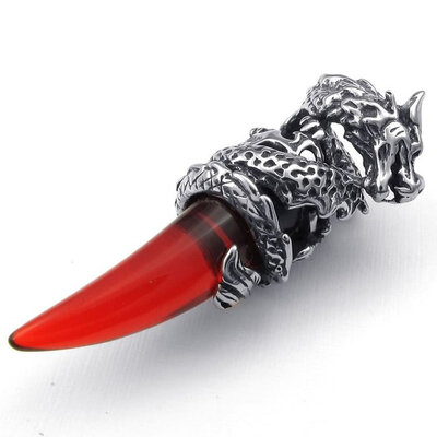 Hpolw Jewelry Mens Gothic Vintage DragonWolf head Tooth Blue&Red&Green Crystal Stainless Steel Pendant Necklace 18-26 inch Cha
Hpolw Jewelry Mens Gothic Vintage DragonWolf head Tooth Blue&Red&Green Crystal Stainless Steel Pendant Necklace 18-26 inch Cha