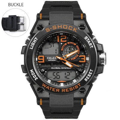 SMAEL Luxuly Mens Wrist Watch Gold Digital Watch Man Waterproof 50m LED Clock Man Digital Watch Man Sport Watch S hock
SMAEL Luxuly Mens Wrist Watch Gold Digital Watch Man Waterproof 50m LED Clock Man Digital Watch Man Sport Watch S hock