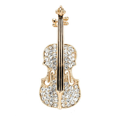 Fashion Women Violin Brooch Pins Gold Color Instruments Jewelry Crystal Wedding Broches Brooches Lapel Scarf Pins Concert Badge
Fashion Women Violin Brooch Pins Gold Color Instruments Jewelry Crystal Wedding Broches Brooches Lapel Scarf Pins Concert Badge