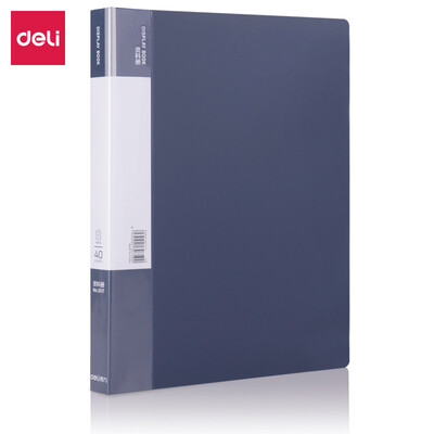 Deli deli 40 pages A4 matte information book folder office documents book dark blue 5117
Deli deli 40 pages A4 matte information book folder office documents book dark blue 5117