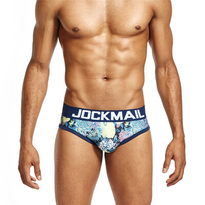 JOCKMAIL Mens Underwear Low-Waist Polyamide Print Mens Briefs Comfortable Fresh Briefs
JOCKMAIL Mens Underwear Low-Waist Polyamide Print Mens Briefs Comfortable Fresh Briefs