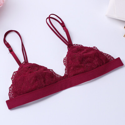 Europe&America ultrathin Sexy lace No steel ring without spongy Triangulation cup Looking small bras
Europe&America ultrathin Sexy lace No steel ring without spongy Triangulation cup Looking small bras