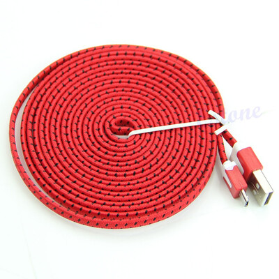 1M 2M 3M Dual Color Strong Flat Braided Nylon Micro USB Charger Sync Data Cable For Samsung Sony HTC
1M 2M 3M Dual Color Strong Flat Braided Nylon Micro USB Charger Sync Data Cable For Samsung Sony HTC