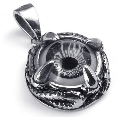 Hpolw New Design Stainless Steel Casting Black Dragon Claw Men Pendant Orange Color Devil Eye Necklace,18-26 inch Chain
Hpolw New Design Stainless Steel Casting Black Dragon Claw Men Pendant Orange Color Devil Eye Necklace,18-26 inch Chain