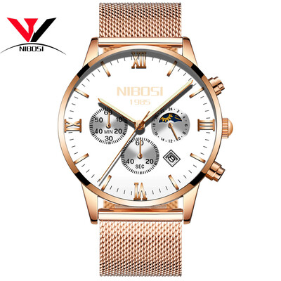 Quartz wristwatches NIBOSI Fashion Brand Luxury Watch Men Waterproof Male Clock Luxury Mesh Band Dress Causal Men Watch Uhren
Quartz wristwatches NIBOSI Fashion Brand Luxury Watch Men Waterproof Male Clock Luxury Mesh Band Dress Causal Men Watch Uhren