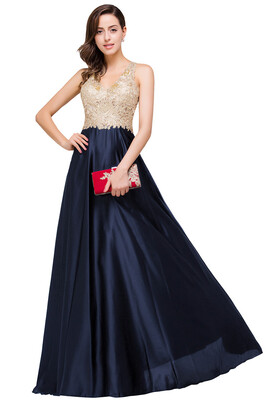 Sexy Open Back Gold Lace Beaded Black Chiffon Prom Dress Real Image Cheap Evening Dresses
Sexy Open Back Gold Lace Beaded Black Chiffon Prom Dress Real Image Cheap Evening Dresses