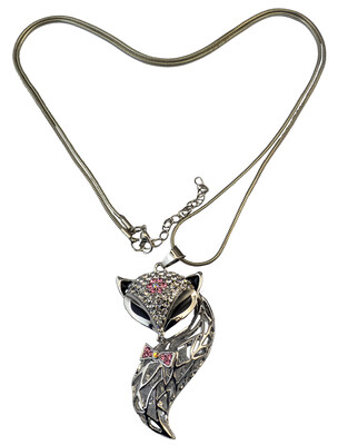 Idealway 2016 New Fashion 2 Colors Silver Gold Alloy Snake Chain Rhinestone Crystal Fox Pendant Long Necklace Women Sweater Necklaces Jewelry
Idealway 2016 New Fashion 2 Colors Silver Gold Alloy Snake Chain Rhinestone Crystal Fox Pendant Long Necklace Women Sweater Necklaces Jewelry