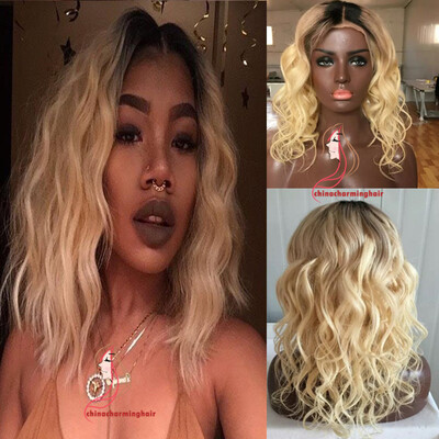 T1b613 Ombre Blonde Short Bob Wig Human Hair Natural Wave Dark Roots Ombre Blonde Glueless Lace Front Wigs
T1b613 Ombre Blonde Short Bob Wig Human Hair Natural Wave Dark Roots Ombre Blonde Glueless Lace Front Wigs
