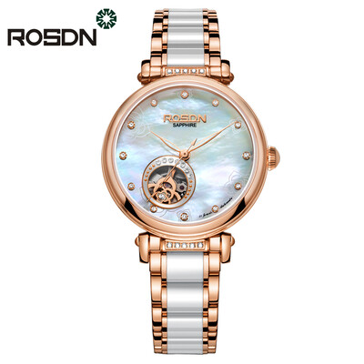 ROSDN Women Watches Top Brand Luxury Automatic Mechanical Watch Lady Casual Fashion ceramics Strap Skeleton Wrist Watch
ROSDN Women Watches Top Brand Luxury Automatic Mechanical Watch Lady Casual Fashion ceramics Strap Skeleton Wrist Watch