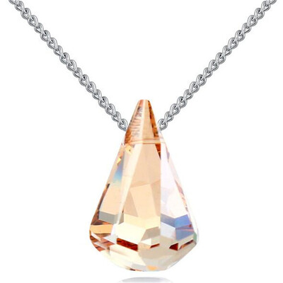 High Quality Water Drop Shaped Pendant Necklace Austrian Crystal from Swa Elements Collier For Women Mothers Day Gift 25489 
High Quality Water Drop Shaped Pendant Necklace Austrian Crystal from Swa Elements Collier For Women Mothers Day Gift 25489