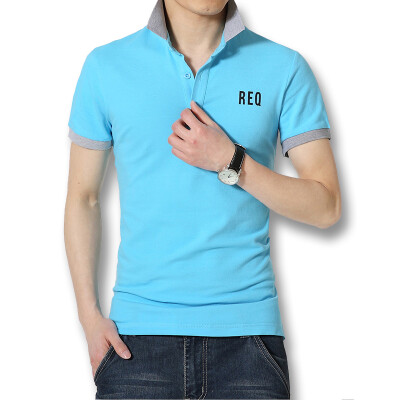 New Arrival 2016 Men's T Shirts Brand Solid Turn-down Collar Short Sleeve T Shirt Top Tees Slim Fit Men T shirts Plus Size 3XL
New Arrival 2016 Men's T Shirts Brand Solid Turn-down Collar Short Sleeve T Shirt Top Tees Slim Fit Men T shirts Plus Size 3XL