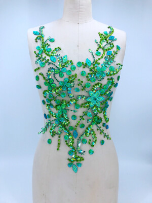 Pure hand made sew on green Rhinestones applique on mesh crystals patches trim 5030cm dress accessory
Pure hand made sew on green Rhinestones applique on mesh crystals patches trim 5030cm dress accessory