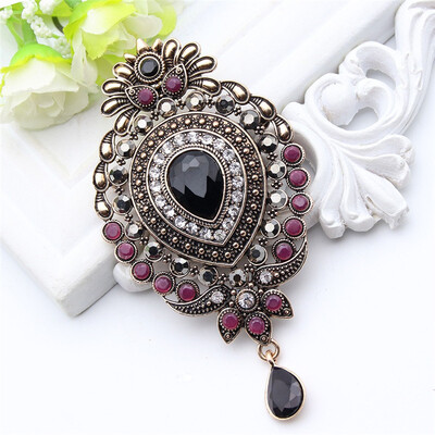 Vintage Turkish Brooch Plus Size Women Hairpins Jewelry Antique Gold Color Water Drop Brooches Broches Cap Badge Hijab Pins
Vintage Turkish Brooch Plus Size Women Hairpins Jewelry Antique Gold Color Water Drop Brooches Broches Cap Badge Hijab Pins