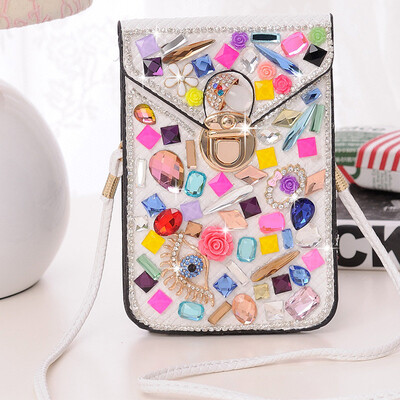 Luxury flash diamond female messenger bag mini phone bag shoulder bag famour brand designer bags handbags clutch bag
Luxury flash diamond female messenger bag mini phone bag shoulder bag famour brand designer bags handbags clutch bag