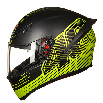 AGV helmet K1 TOP Four seasons universal wide angle ventilation&ventilation full face helmet running helmet Italy locomotive racing helmet helmet matte black yellow EDGE 46
AGV helmet K1 TOP Four seasons universal wide angle ventilation&ventilation full face helmet running helmet Italy locomotive racing helmet helmet matte black yellow EDGE 46