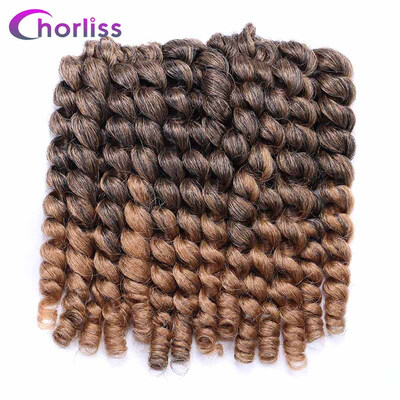 Chorliss 8 40g Jumpy Wand Curl Twist Crochet Braid Jamaican Bounce Synthetic Braiding Hair High Temperature Fiber TBrown Color
Chorliss 8 40g Jumpy Wand Curl Twist Crochet Braid Jamaican Bounce Synthetic Braiding Hair High Temperature Fiber TBrown Color