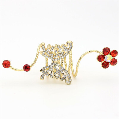 New Brand Design Women Rhinestone Butterfly Shank Rings Gold Color Crystal Flower Animal Ring Bridal Romantic Wedding Jewelry
New Brand Design Women Rhinestone Butterfly Shank Rings Gold Color Crystal Flower Animal Ring Bridal Romantic Wedding Jewelry