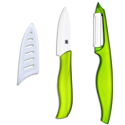 XYJ brand 3 inch paring kitchen ceramic knives ABS+TPR handle ceramic blade kitchen knife set cooking tools +green peeler
XYJ brand 3 inch paring kitchen ceramic knives ABS+TPR handle ceramic blade kitchen knife set cooking tools +green peeler