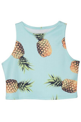 2016 Newest Summer Style Women Crop Tops Harajuku Pineapple Print Sexy Slim Tank Top Tee Hipster Beach Vest free shipping
2016 Newest Summer Style Women Crop Tops Harajuku Pineapple Print Sexy Slim Tank Top Tee Hipster Beach Vest free shipping