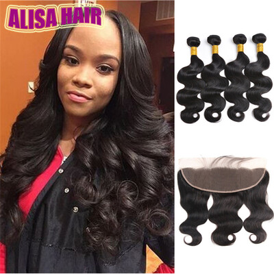 Malaysian Lace Frontal Closures Body wave 13x4 Free Middle 3 Way Part Full Lace Frontal 100 Unprocessed Virgin Hair 4 Bundles Wit
Malaysian Lace Frontal Closures Body wave 13x4 Free Middle 3 Way Part Full Lace Frontal 100 Unprocessed Virgin Hair 4 Bundles Wit