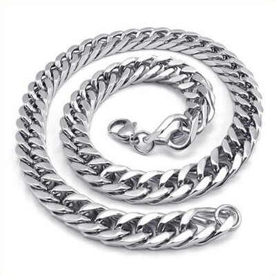 Hpolw Jewelry Spiral hollow necklace Heavy Heavy Large Silver Stainless Steel Lobster Clasps Necklace Link Chain Length 22 inch
Hpolw Jewelry Spiral hollow necklace Heavy Heavy Large Silver Stainless Steel Lobster Clasps Necklace Link Chain Length 22 inch
