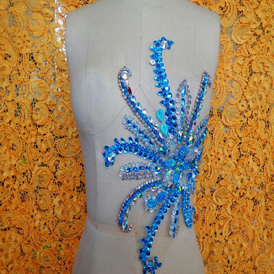 3024cm Handmade light blueclear AB colour sew on Rhinestones applique crystal patches with stones sequins beads
3024cm Handmade light blueclear AB colour sew on Rhinestones applique crystal patches with stones sequins beads