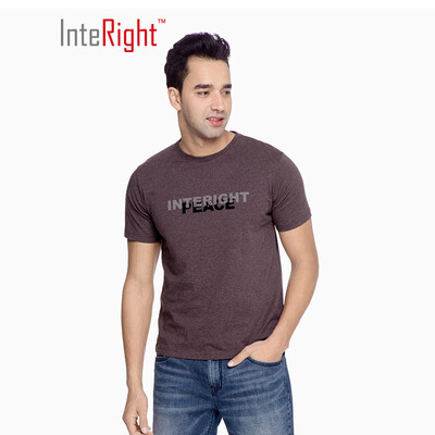 INTERIGHT mens T-shirt round neck cotton letter printing casual short-sleeved hemp purple code
INTERIGHT mens T-shirt round neck cotton letter printing casual short-sleeved hemp purple code