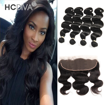 HCDIVA Virgin Mongolian Body Wave 4 Bundle with Frontal Closure Ear to Ear with Baby Hair Mongolian Human Hair For Black Women 1b
HCDIVA Virgin Mongolian Body Wave 4 Bundle with Frontal Closure Ear to Ear with Baby Hair Mongolian Human Hair For Black Women 1b