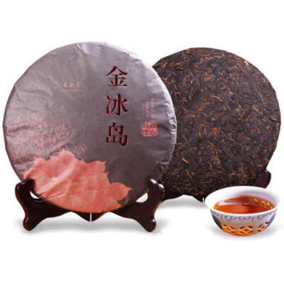 

C-PE100 Jin Iceland Puerh cooked tea ripe tea Yunnan Mengku old tree puer material seven sub-cake tea 357g