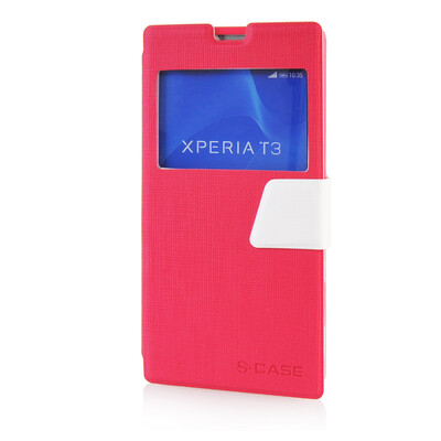 MOONCASE Ultra Slim Leather Side Flip Pouch Stand Thin Shell Back Case Cover for Sony Xperia T3 D51 Hot pink
MOONCASE Ultra Slim Leather Side Flip Pouch Stand Thin Shell Back Case Cover for Sony Xperia T3 D51 Hot pink