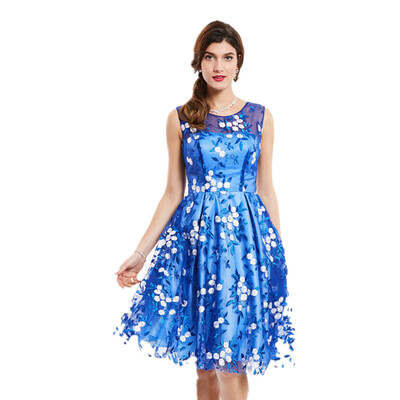 CAZDZY Короткое Платье с Круглым Воротником Королевский синий
CAZDZY Короткое Платье с Круглым Воротником Королевский синий