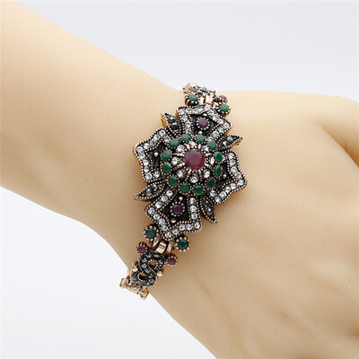 New Antique Vintage Bracelet Turkish Women Ethnic Jewelry Round Resin Bracelet Bangles Indian Bridal Wedding Jewelry Hand Bijoux
New Antique Vintage Bracelet Turkish Women Ethnic Jewelry Round Resin Bracelet Bangles Indian Bridal Wedding Jewelry Hand Bijoux