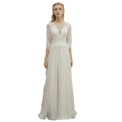 Half Sleeves Lace Cascading Ruffles Simple Bride Wedding Dress Beach Wedding
Half Sleeves Lace Cascading Ruffles Simple Bride Wedding Dress Beach Wedding