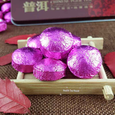2011 yr Aged Mini Puer Tuocha Tin Foil Gift Packing Puerh Puer Tea Gift 75g Aged puerh best organic tea