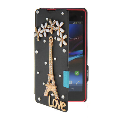 MOONCASE Rhinestone Crystal Ultre Slim Leather Side Flip Wallet Shell Back Case Cover for Sony Xperia Z1 Compact (Mini) Black
MOONCASE Rhinestone Crystal Ultre Slim Leather Side Flip Wallet Shell Back Case Cover for Sony Xperia Z1 Compact (Mini) Black