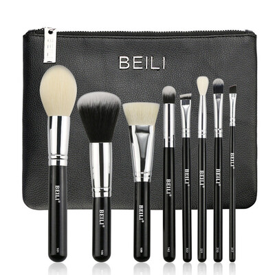 BEILI 8 stücke Schwarz ziegenhaar Synthetische Pulver Stiftung rouge lidschatten Concealer Grundlegende Make-Up pinsel-set kosmet
BEILI 8 stücke Schwarz ziegenhaar Synthetische Pulver Stiftung rouge lidschatten Concealer Grundlegende Make-Up pinsel-set kosmet