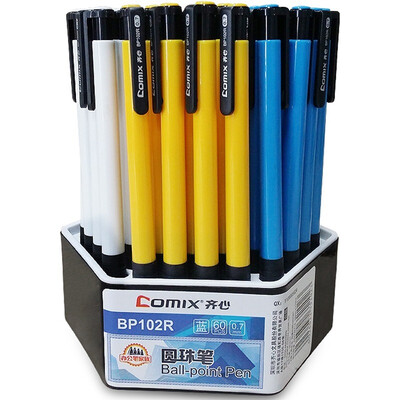 Comix 60 loaded blue anti-slip handshake ballpoint pen 07mm new&old packaging random office stationery BP102R
Comix 60 loaded blue anti-slip handshake ballpoint pen 07mm new&old packaging random office stationery BP102R
