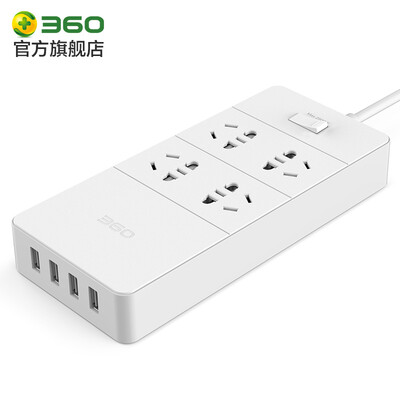 360 security socket home USB charger multi-function smart socket outlet wiring board 18 meters
360 security socket home USB charger multi-function smart socket outlet wiring board 18 meters