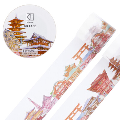 Kinbor handbook wide version&paper tape 45mm10m hand book sticker building decoration tape Yamato city DTB64125
Kinbor handbook wide version&paper tape 45mm10m hand book sticker building decoration tape Yamato city DTB64125