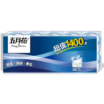 May Flower (May Flower) toilet paper value 3 layer 140g core roll paper * 10 volumes
May Flower (May Flower) toilet paper value 3 layer 140g core roll paper * 10 volumes