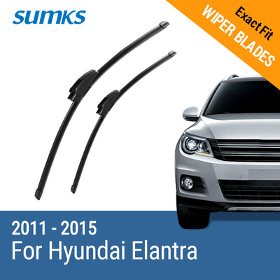 SUMKS Wiper Blades for Hyundai Elantra 26"& 13" Fit Hook Arms 2011 2012 2013 2014 2015
SUMKS Wiper Blades for Hyundai Elantra 26"& 13" Fit Hook Arms 2011 2012 2013 2014 2015