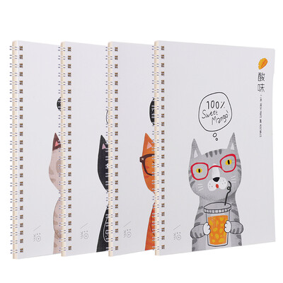 Deli deli 4 A560 sour cat coil this spiral notebook student soft copybook notebook LA560-4
Deli deli 4 A560 sour cat coil this spiral notebook student soft copybook notebook LA560-4