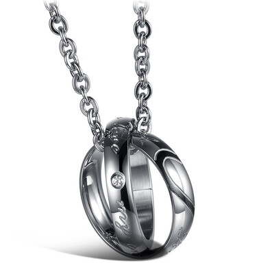 High Quality Stainless Steel Fashion Jewelry Couple Necklace Pendant For Men Women Cubic Zirconia Accessories OGX830
High Quality Stainless Steel Fashion Jewelry Couple Necklace Pendant For Men Women Cubic Zirconia Accessories OGX830