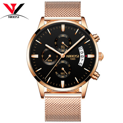 NIBOSI Quartz Wrist Watch Male Clock Men Watch Fashion Top Brand Luxury Wristwatch Mesh Strap Stainless Steel Waterproof Relogios
NIBOSI Quartz Wrist Watch Male Clock Men Watch Fashion Top Brand Luxury Wristwatch Mesh Strap Stainless Steel Waterproof Relogios