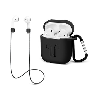 For AirPods Case Protective Silicone Cover&Earphone Sports Anti-lost Strap for Apple AirPods Charging Case Keychain
For AirPods Case Protective Silicone Cover&Earphone Sports Anti-lost Strap for Apple AirPods Charging Case Keychain