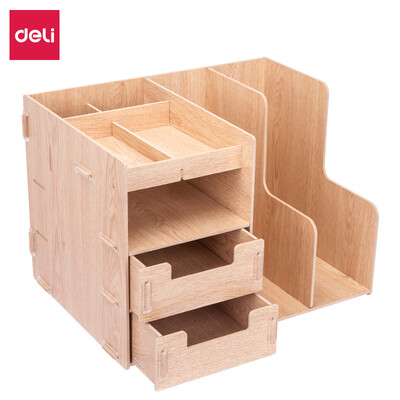 Deli deli multi-function wooden file box combined storage storage box wood color 79252
Deli deli multi-function wooden file box combined storage storage box wood color 79252