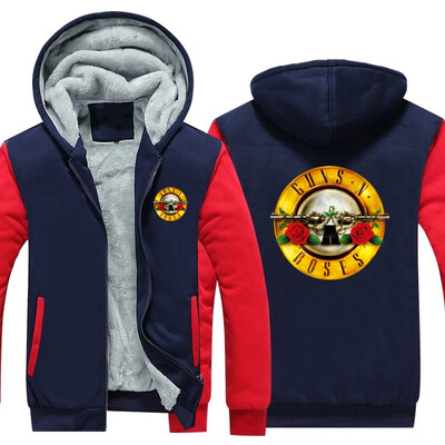 2018 USA SIZE Men Hoodies Rock Music Guns N Roses Winter Fleece Coat Print Hoodies Thicken Sweatershirts Unisex Jackets
2018 USA SIZE Men Hoodies Rock Music Guns N Roses Winter Fleece Coat Print Hoodies Thicken Sweatershirts Unisex Jackets